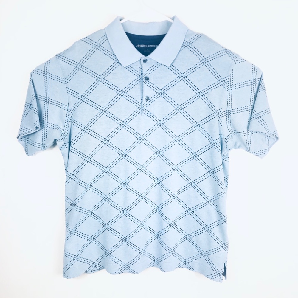 Johnston & Murphy Blue Polo - Mens L